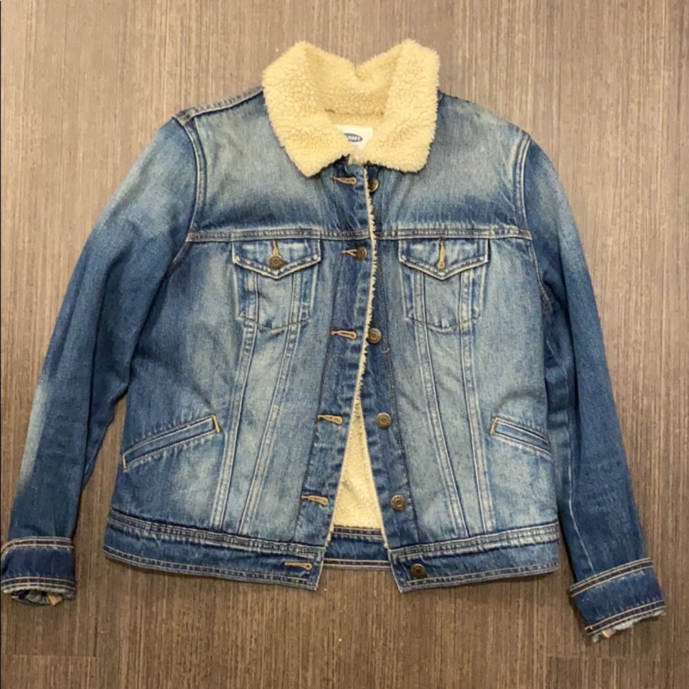 Sherpa Lined denim jacket